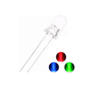 Led Rgb 5mm Alto Brillo 2 Patas Común Automático X 10 Unidades