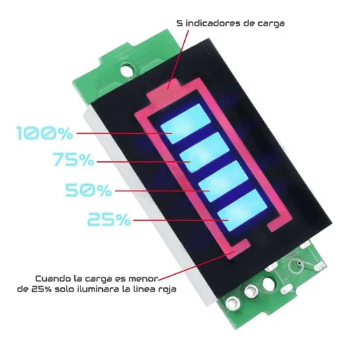 Modulo Indicador Carga De Bateria Display 1s A 8s - Imagen 7