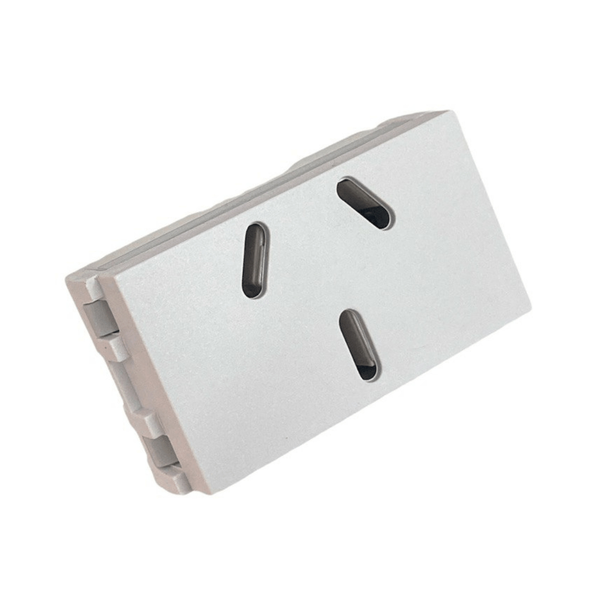 Módulo Toma Corriente Espigas Planas 10amp Blanco - Imagen 2