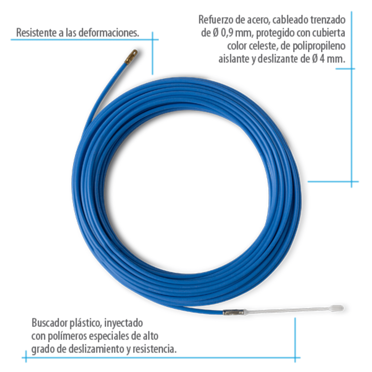 Cinta Pasacable Polipropileno Hobbista Standard 15 Mts Kalop - Imagen 2