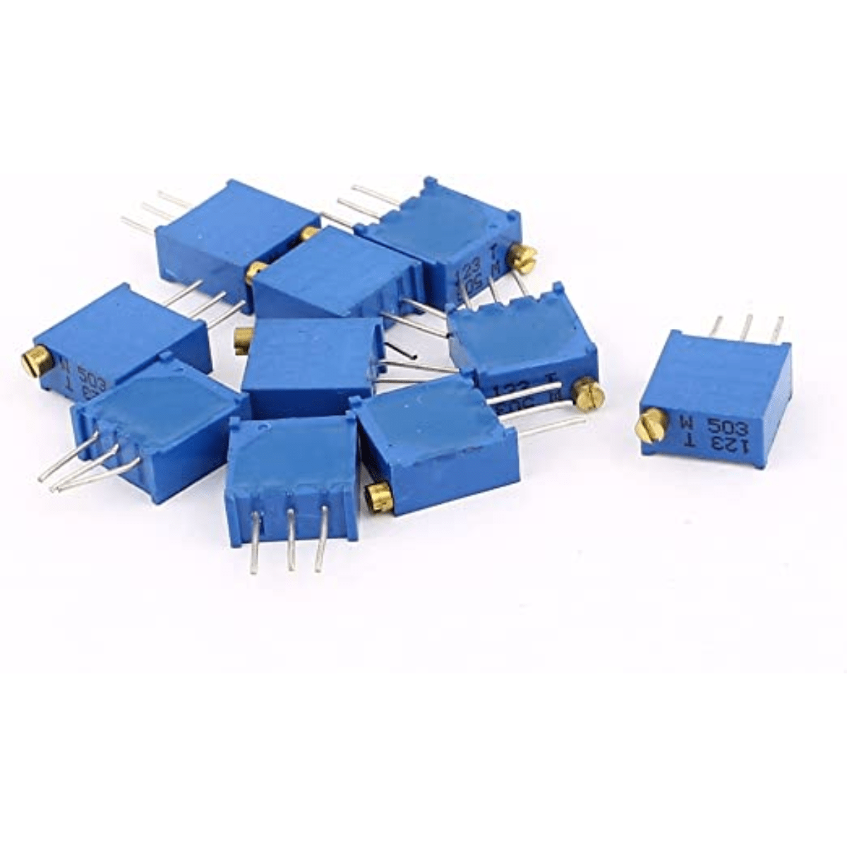 Kit Potenciometros Mini Pcb Multivuelta Preset 9 Valores - Imagen 2