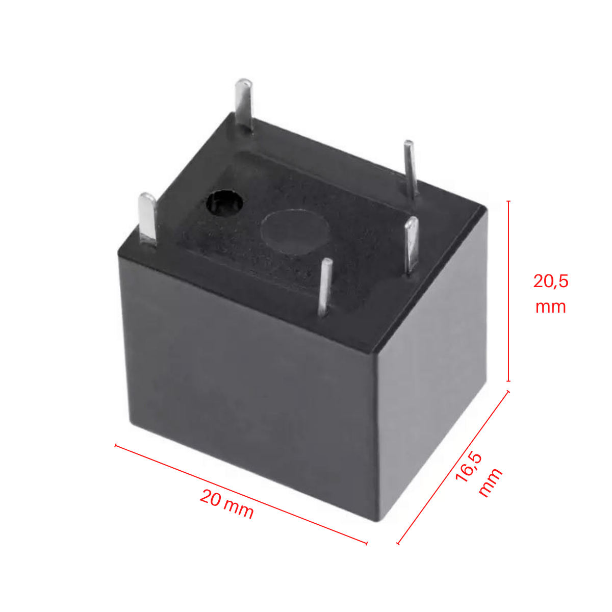 Rele Relay 24v Dc Simple Inversor 16a 250v Relee - Imagen 2