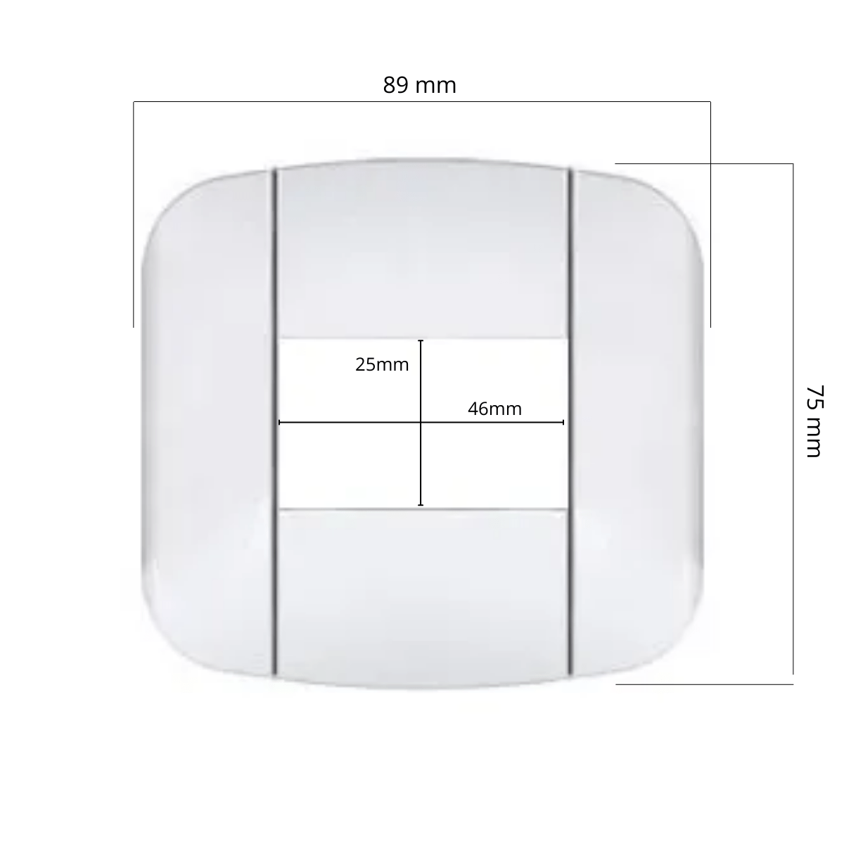 Tapa Bastidor Mignon Spot Taad Blanco - Imagen 2