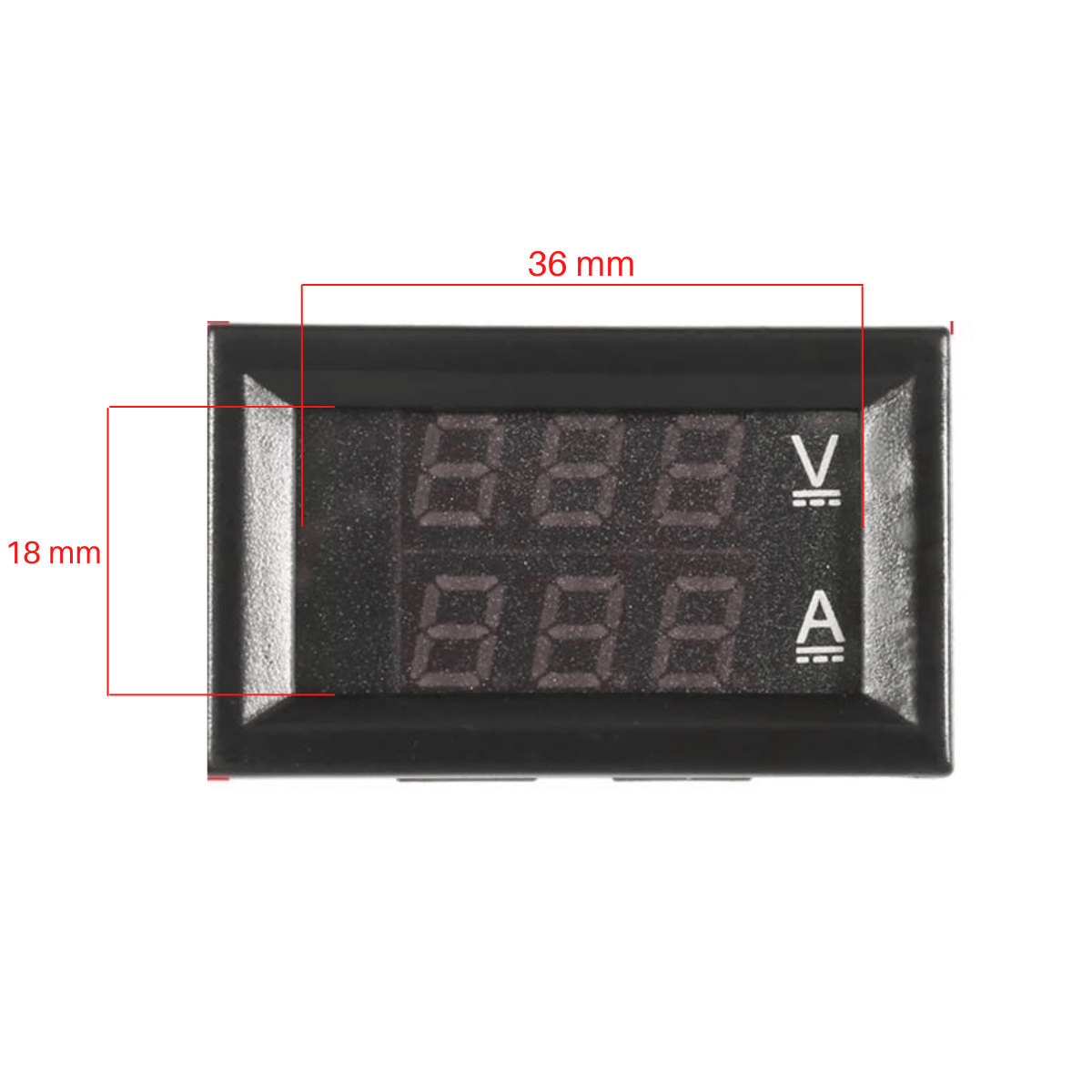 Medidor De Voltaje Amperaje Digital Dc 0-100v 10a Con Panel - Imagen 5